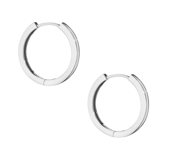 Silver hoops