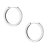 Silver hoops - srebrne, klasyczne gładkie kółka