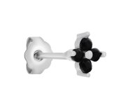 Flower Daisy black stud L