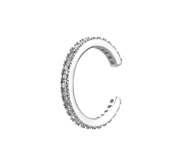 Nausznica Samara - srebrna nausznica z cyrkoniami