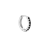 Black zircon hoop XS