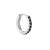Black zircon hoop L