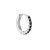 Black zircon hoop L