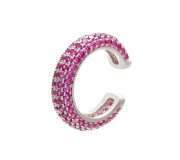 Nausznica Ljubljana pink - ozdobna nausznica z różowymi cyrkoniami
