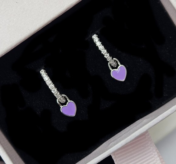 Candy heart purple