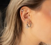 Reversible marquise piercing