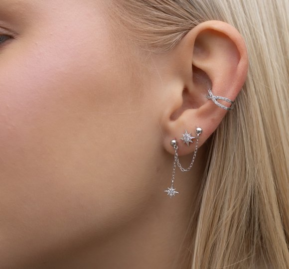 Polar shiny star piercing