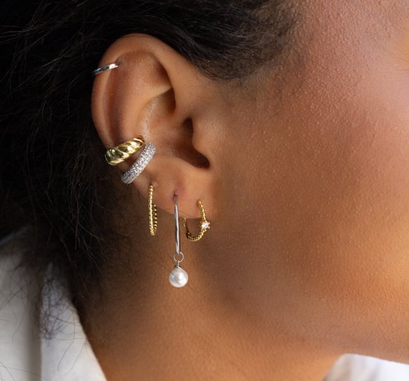 Pearl hoops