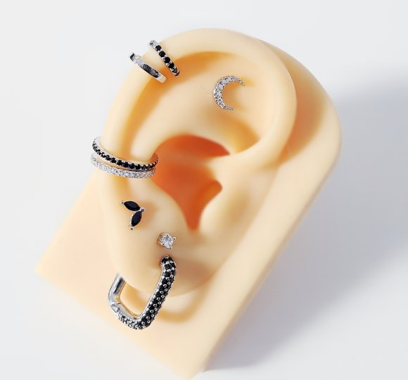 Nausznica Samara black