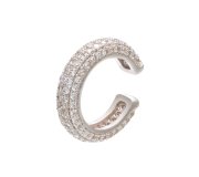 Nausznica Ljubljana white - ozdobna nausznica z białymi cyrkoniami