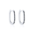 Black oval  hoop