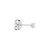 Diamond dot stud S