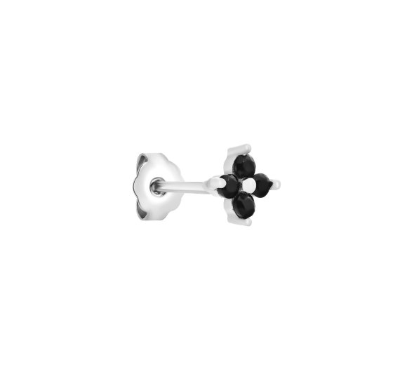 Flower Daisy black stud S
