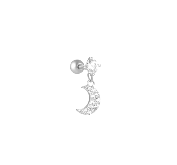 Hanging moon piercing
