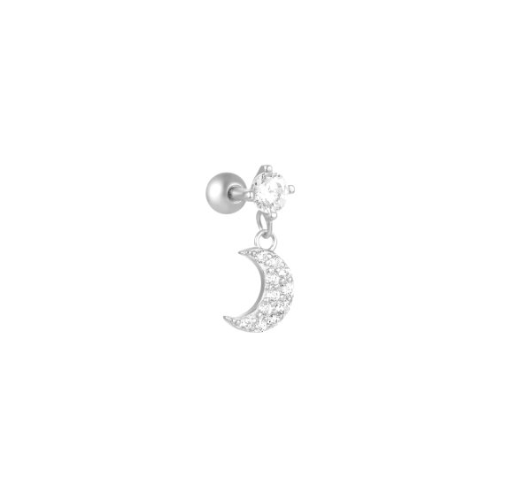 Hanging moon piercing