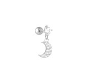 Hanging moon piercing