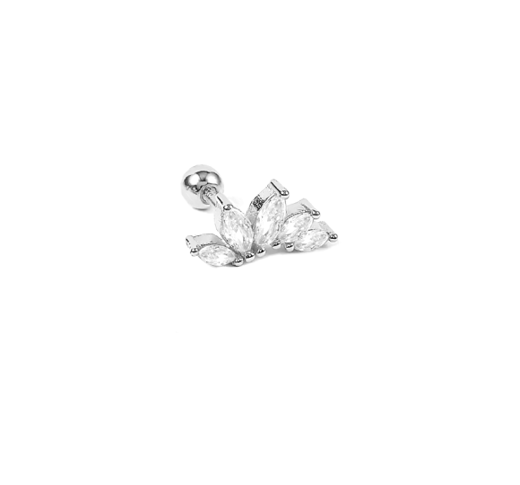 Leaf marquise piercing