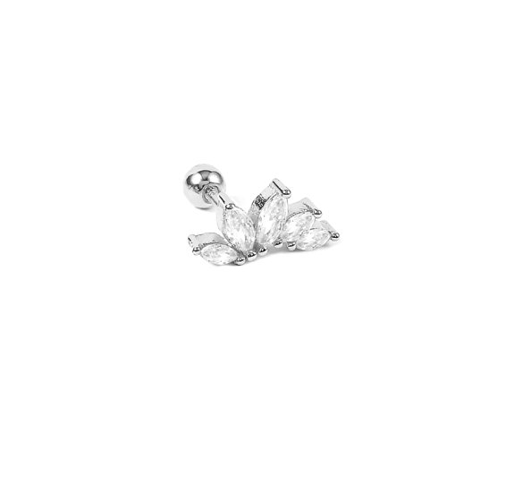 Leaf marquise piercing