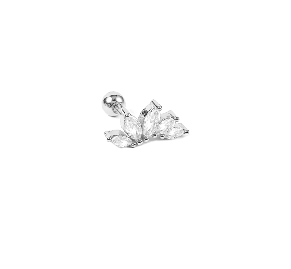 Leaf marquise piercing