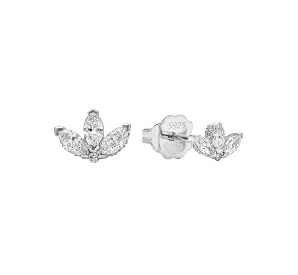 Marquise diamonds stud