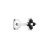 Flower Daisy black stud M