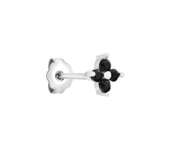 Flower Daisy black stud M