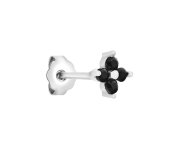 Flower Daisy black stud M