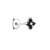 Flower Daisy black stud M