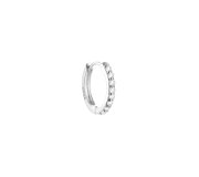 White zircon hoop XS