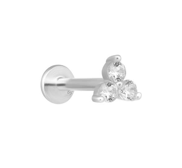 Trio diamond labret