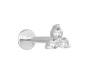 Trio diamond labret
