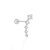 Diamonds barbell piercing