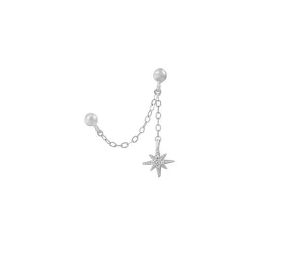Starlight chain earrings
