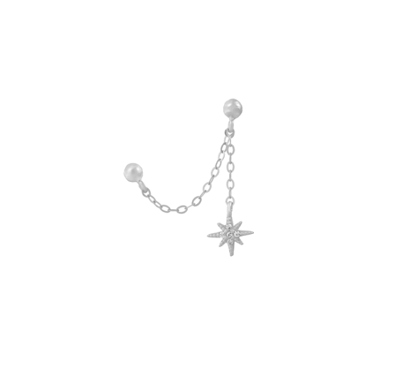 Starlight chain earrings