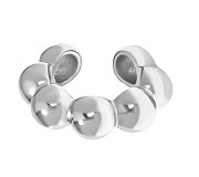 Nausznica Side - srebrna naszunica bąbelkowa