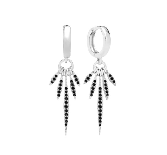 Black Indiana earrings