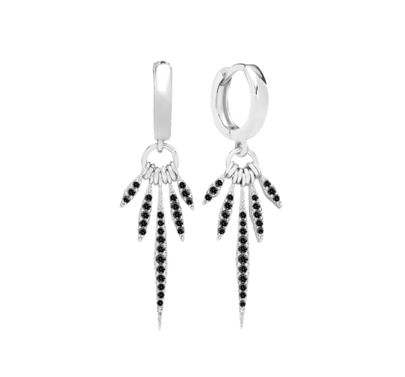 Black Indiana earrings