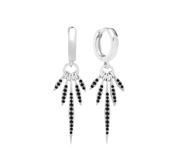 Black Indiana earrings