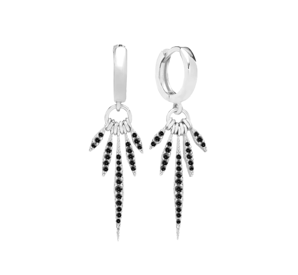 Black Indiana earrings