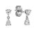 White diamond stud