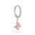Enamel pink butterfly