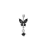 Magic black butterfly