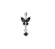 Magic black butterfly