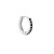 Black zircon hoop S