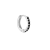 Black zircon hoop S