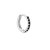 Black zircon hoop S