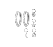 Hoops with charms