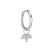 Marquise diamond hoop