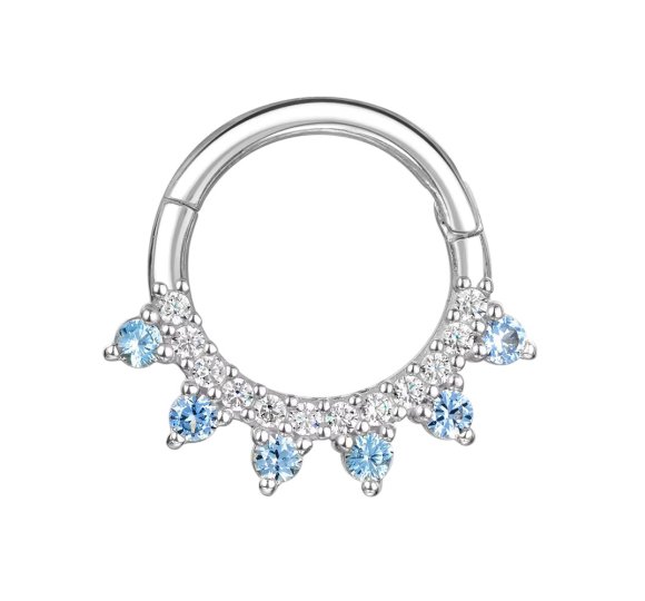 Blue shine piercing 