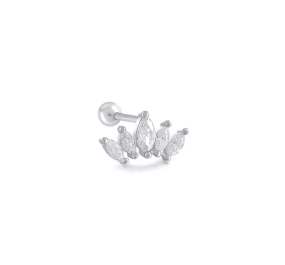 Marquise white piercing